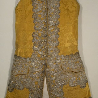 Yellow waistcoat, 1750-60, Snowshill Collection