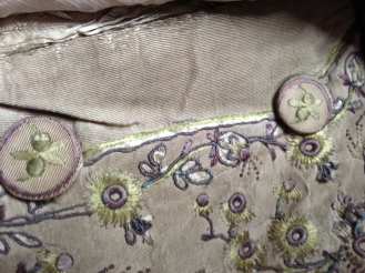 Button detail, 1780-90 Waistcoat