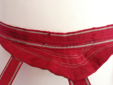 'Thompson's Prize Model Skirt' stamped on waistband, 1860s, Snowshill Costume Collection