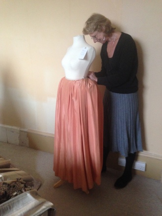 Dressing the Duchess, the 'Day Dress', The Duchess exhibition at Berrington Hall, April 1st - June 31st 2014
