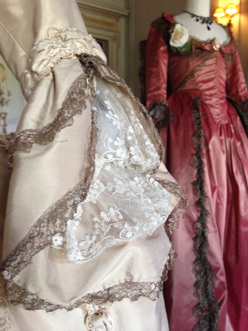 Sleeve detail, 'The Wedding dress', The Duchess exhibition at Berrington Hall, April 1st - June 31st 2014