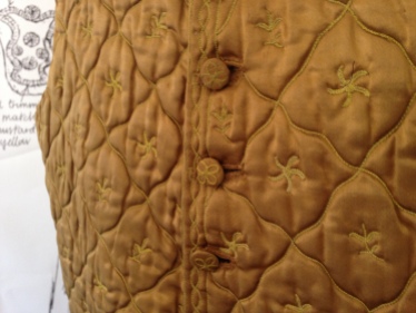 1780-90, Tamboured lozenge design, Wearing The Garden at Berrington Hall, May 1st - June 30th 2014